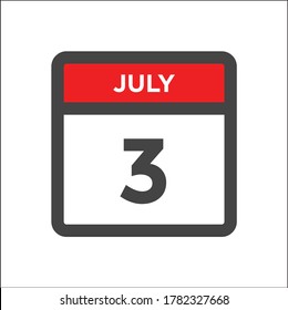 Red and black calendar icon w day of month