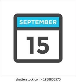 Red and black calendar icon w day of month