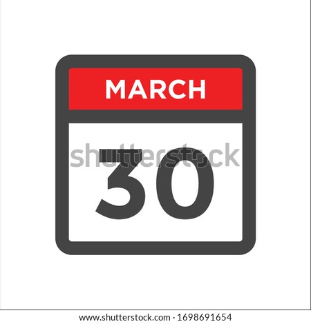 Red and black calendar icon w day of month