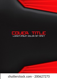 Red And Black Carbon Fiber Cover