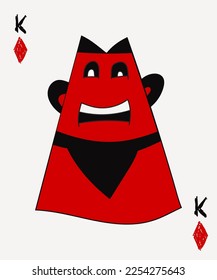 Red and Black Character Illustration