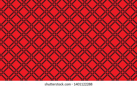 Red and black checkered tablecloth banner.Texture for : plaid, tablecloths, clothes, shirts, dresses, paper, bedding, quilts and other textile products. Vector illustration.EPS-10