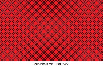 Red and black checkered tablecloth banner.Texture for : plaid, tablecloths, clothes, shirts, dresses, paper, bedding, quilts and other textile products. Vector illustration.EPS-10
