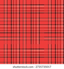 Red Black Checkered Tablecloth Texture Pattern Detailed Fabric Background