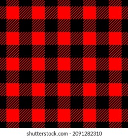 Red and black chequered seamless pattern.