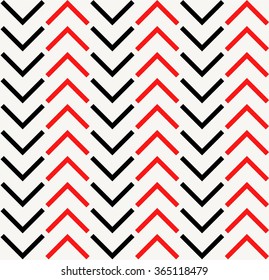 Red and black chevron pattern