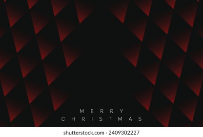 Red and black Christmas background. Abstract triangle gradient backdrop of rich and luxurious colors. Useful for backgrounds, presentations, mailer, templates etc