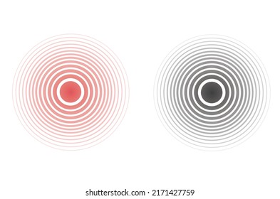 Red and black circles. vector