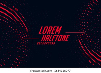 red and black circular halftone abstract background