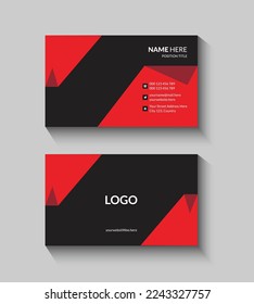 Red and Black Clean Template Design