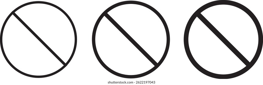 red and black Collection cons of prohibition signs in out line style. Warning illustration sign collection. vector illustration symbol,