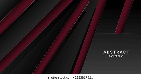 Red black color abstract background for social media design ripples pattern vector illustration.