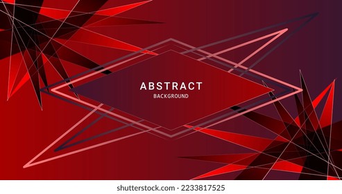 Red black color abstract background for social media design ripples pattern vector illustration.