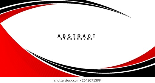 red and black color abstract background with wave style on white background