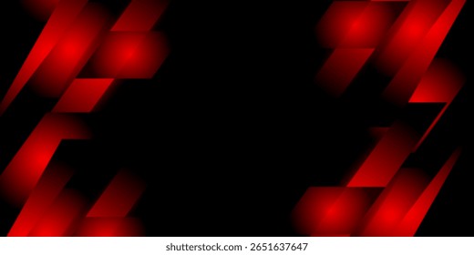 Color rojo y negro de fondo de patrón abstracto. Vector