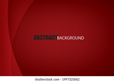 Red and black color background abstract art vector with wave
