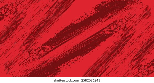 Red and black color background  brush stroke  grunge style  minimalistic design