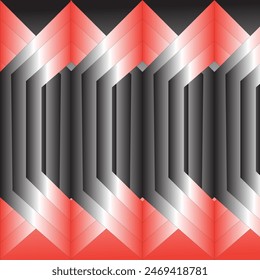 Diseño de fondo de degradado de patrón de combinación de colores rojo y negro.