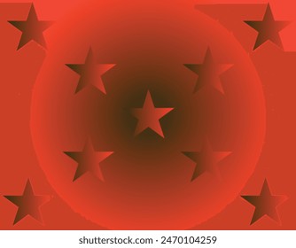 Diseño de fondo de degradado de estrellas con combinación de colores rojo y negro.