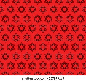 red, black color. fancy floral seamless pattern. geometry design. Vector. for invitation, bridal, wedding, wallpaper