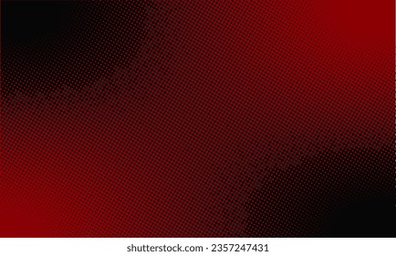 Fondo de medio tono de degradado de color rojo y negro. Concepto creativo para el tema del evento del viernes negro. Diseño de arte pop de moda en vectores
