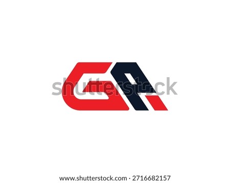 Red and Black color Vector GP logo, Letter GP, GP letter logo design. Initial Letter PG logo design.