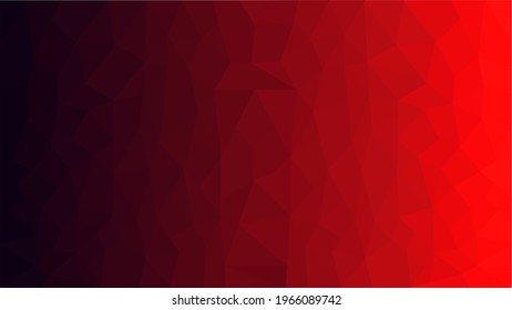 Red and Black colour low poly background design