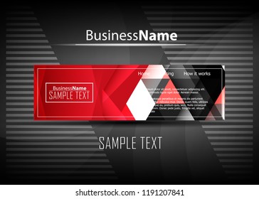 Red and black contrast abstract technology background. Vector corporate design. Abstract tech corporate red contrast background. Vector geometric illustration for flyers, brochures, web graphic design