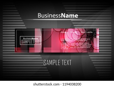 Red and black contrast abstract technology background. Vector corporate design. Abstract tech corporate red contrast background. Vector geometric illustration for flyers, brochures, web graphic design