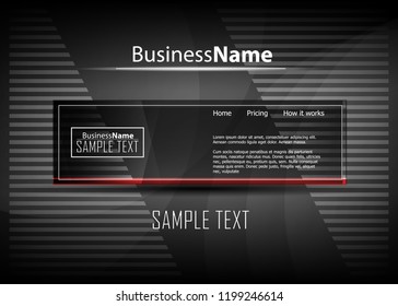 Red and black contrast abstract technology background. Vector corporate design. Abstract tech corporate red contrast background. Vector geometric illustration for flyers, brochures, web graphic design