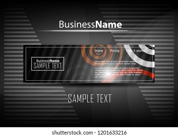Red and black contrast abstract technology background. Vector corporate design. Abstract tech corporate red contrast background. Vector geometric illustration for flyers, brochures, web graphic design
