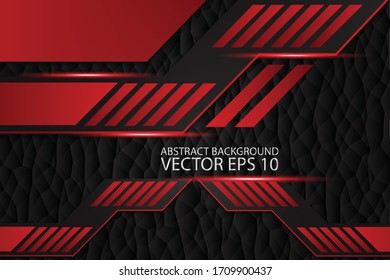 Red and black contrast abstract technology background.Vector illustration design for texture
