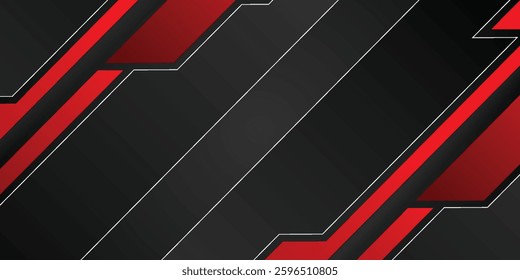 Red and black contrast abstract technology background. Vector corporate design
