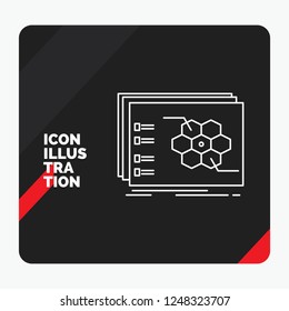 Red and Black Creative presentation Background for Game, strategic, strategy, tactic, tactical Line Icon