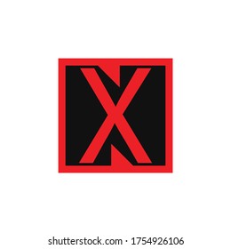 Rot-Schwarz-Design-Logo-Schriftart xn