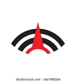 red black design vector icon
