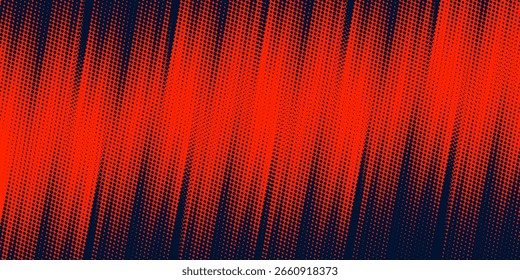Diseño de fondo de semitono diagonal rojo y negro