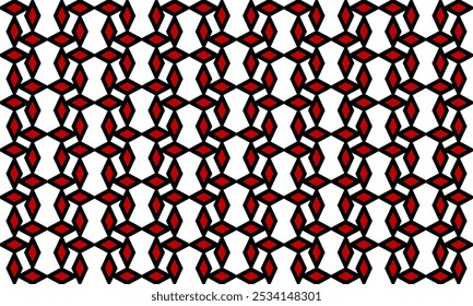 red and black diamond repeat square block pattern, replete image design for fabric printing