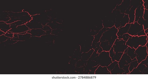 Red black dragon stickers, fire brush, volcano, lava, sakura, illustration, modern.
