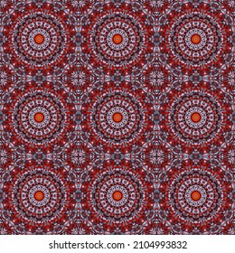 Red black fashionable seamless pattern for fabric print. Cool ornament.