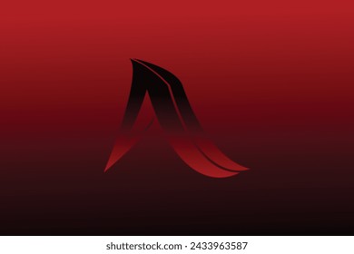 red and black font a design background