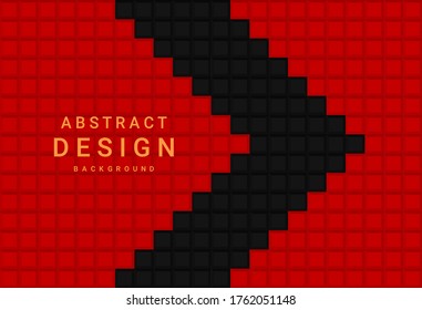 roter und schwarzer geometrischer Hintergrund