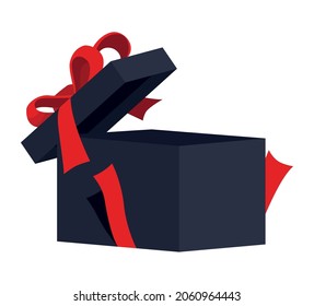 red and black gift icon