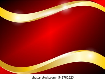 Red black and gold background vector graphic design