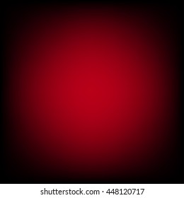 Red Black Gradient Blur Empty Space Background. Vector Illustration