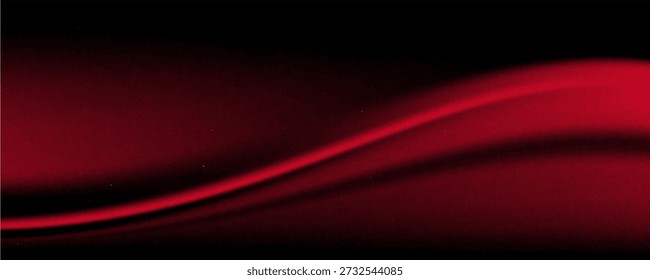 Fondo de Anuncio de color degradado rojo y negro con transición suave, fondo rojo vacío con superficie de grano de ruido áspero.