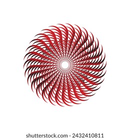 Red And Black Gradient With New Elegant mandala Pattern graphic Design element