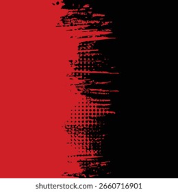 Fondo abstracto de textura grunge rojo y negro