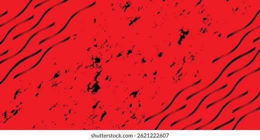 Red and Black grunge texture background. vector illustration