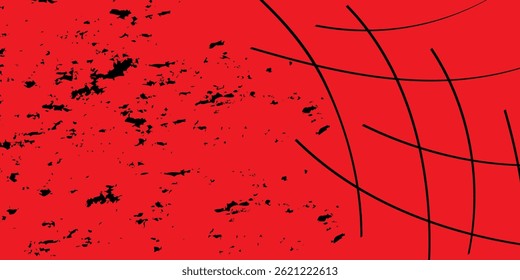 Fondo de textura grunge rojo y negro. Ilustración vectorial